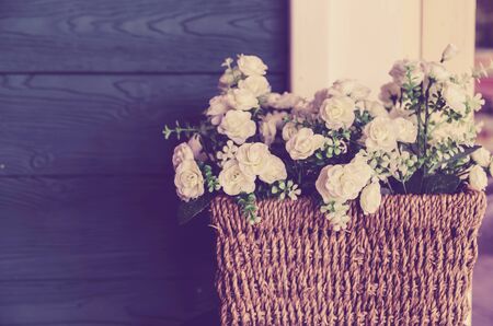 Bunch of sweet white flowersの写真素材