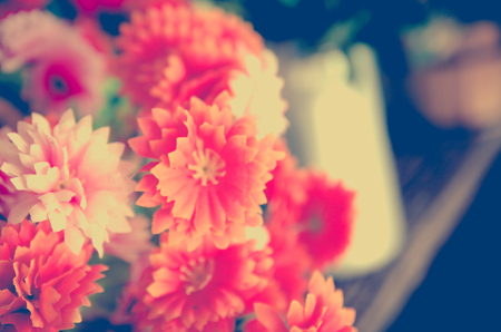 Vintage Flowers in shop on tableの写真素材