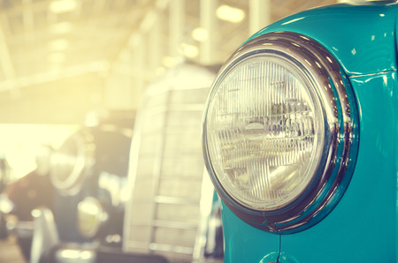 Headlight lamp vintage carの写真素材