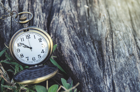 vintage pocket watchの写真素材