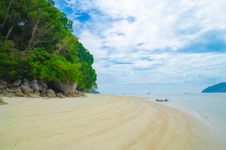 koh surin Islands national park in Phang Nga, Thailand blue sea and sand beach の写真素材