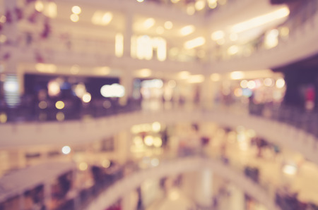 Abstract blur people in exhibition hall event backgroundの写真素材