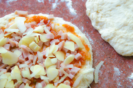 Pizza,Italian cuisine-Filtered Imagesの写真素材