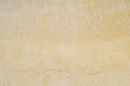 Soft wave of the sea on the sandy beachの写真素材