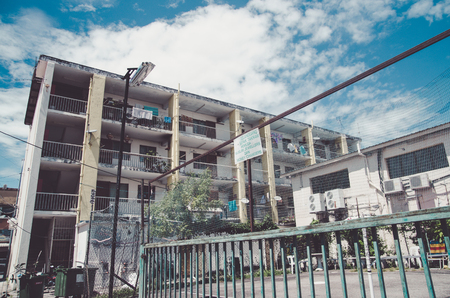 Penang, Malaysia - August 14  2017 - The old town of Georgetown in Penang, northern of Malaysia, Asia.のeditorial素材