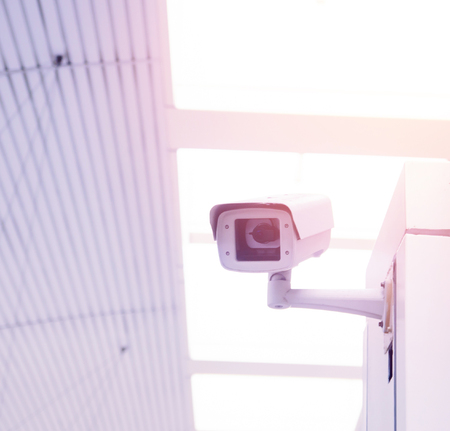 Security, CCTV camera in the office building