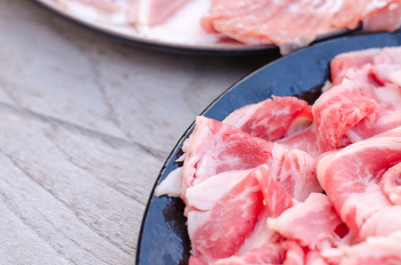 Shabu-shabu series - beef slicesの写真素材