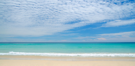Calm Sea Ocean And Blue Sky Backgroundの写真素材