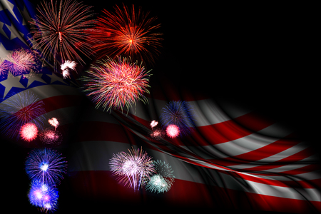 colorful fireworks displayの写真素材