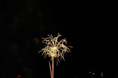 colorful fireworks displayの写真素材
