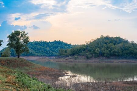 lake view landscapeの写真素材