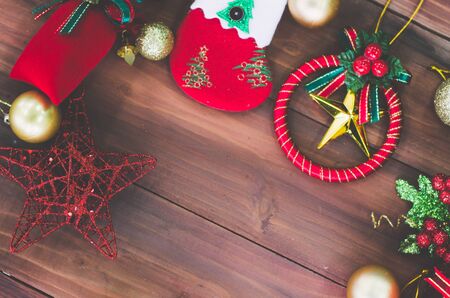 white christmas tree with ball ornament decoration on tree , copyspace for banner text or greetingの写真素材