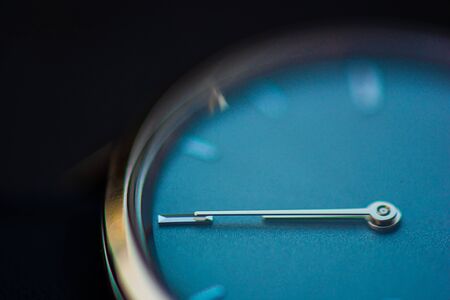 macro shot of watch clock .の写真素材