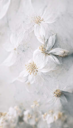 white flower vintage on blur backgroundの写真素材