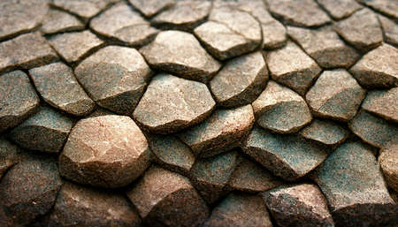 Gray rock surface texture lit from aboveの写真素材