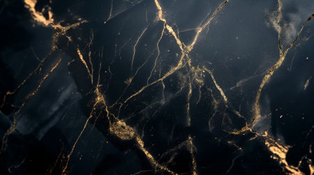 Abstract Golden Lines on a Black Backgroundの素材