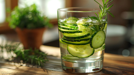 Hydration and Wellness Concept with Infused Waterの素材