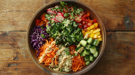 A Fresh Assorted Vegetable Saladの素材