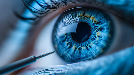 Macro Photography of an Eye in a Medical Settingの素材