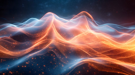 Dynamic Abstract Visualization of Energy in Spaceの素材