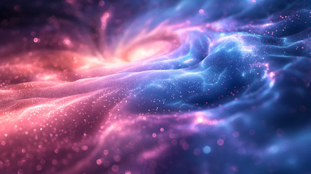 Abstract Artistic Representation of a Starry Space Nebulaの素材