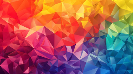 Abstract Geometric Rainbow Mosaic Wallpaperの素材