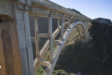 Bixby Bridge on Highway One California Big Surの写真素材
