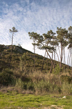 Portugal on the hill An old millÐ¼ の写真素材
