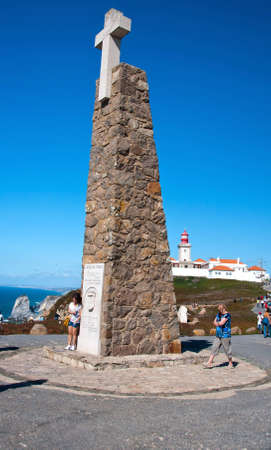 Portugal cross the mountain height of tourist landscape stonesのeditorial素材