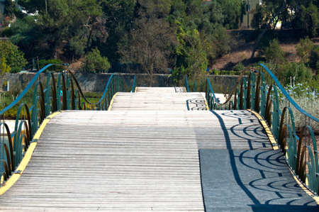 Portugal holiday park landscape meadow nature Bridgeの写真素材