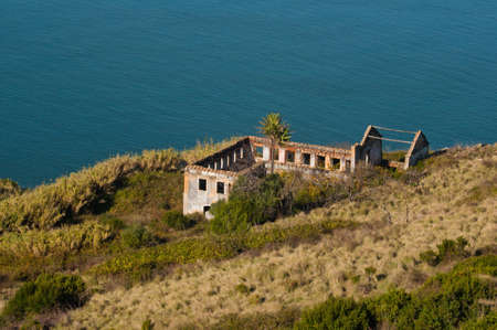 Landscape historic building on the river TejÃ³ Lisbonの写真素材