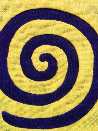 Spiral dark blue and yellow textureの素材