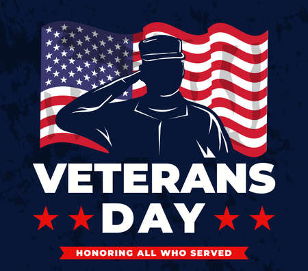 creative poster happy veterans day vector illustration design. 11 novemberのイラスト素材
