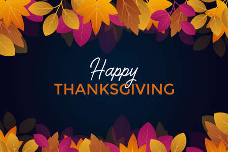 Happy Thanksgiving background vector illustrationのイラスト素材