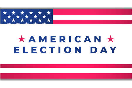 american election day with usa flag background