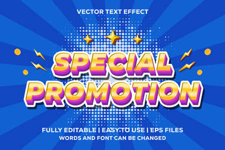 special promotion text effect fully editableのイラスト素材