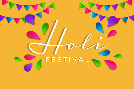 gradient design for holi festival background illustrationのイラスト素材