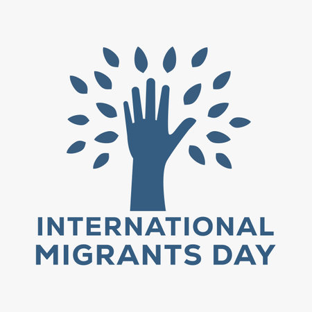 international migrants day illustration in flat designのイラスト素材