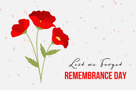 lest we forget remembrance day background illustrationのイラスト素材