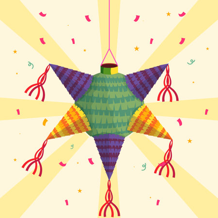 illustration design for celebrate posadas mexicanasのイラスト素材