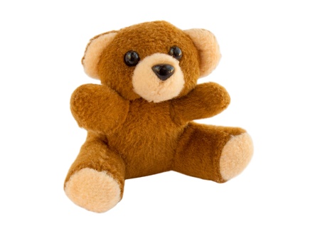 furry brown Teddy bearの写真素材