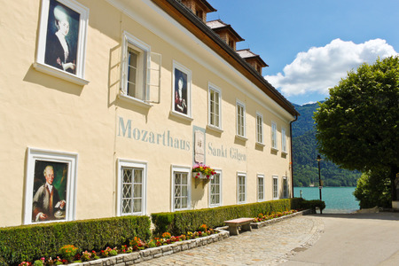 ST  GILGEN, AUSTRIA - JULY 1  Mozarthouse - the place where W  A  Mozartのeditorial素材