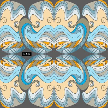 seamless ornament on a gray background. abstractionのイラスト素材