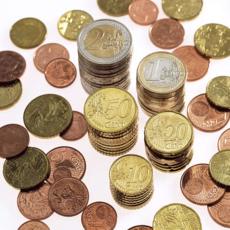 Pile of Euro Coins