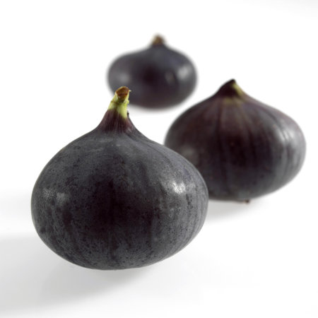 Fresh Figs, ficus carica against White Backgroundの写真素材