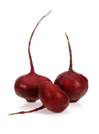 Beetroot, beta vulgaris rubra against White Background