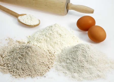 Wheat Flour and Eggs, recipe for Cakeの写真素材