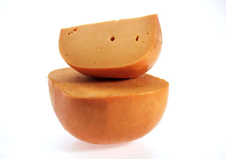 French Cheese called Mimolette, Cheese made with Cow's Milkの写真素材