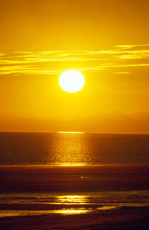 Ocean at Sunset in Alaska