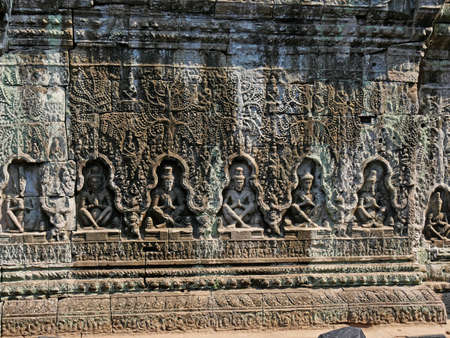 Preah Khan Temple, Siem Reap Province, Angkor's Temple Complex Site listed as World Heritage by Unesco in 1192, built in 1191 by King Jayavarman VII, Cambodiaのeditorial素材